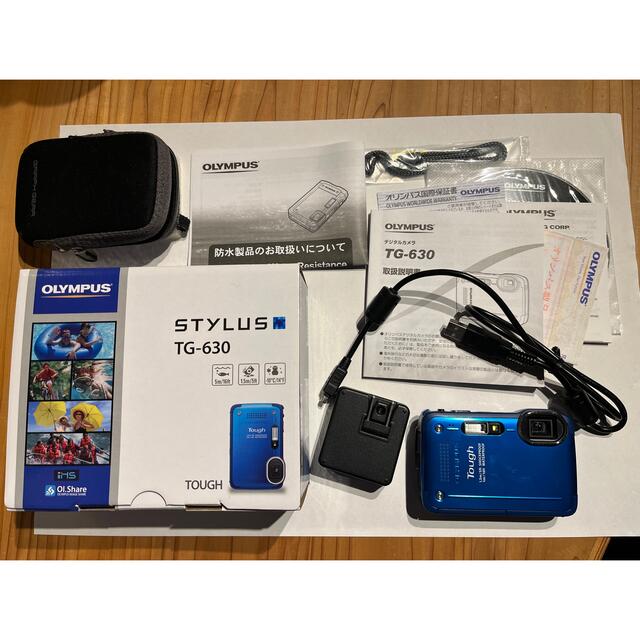 OLYMPUS オリンパス コンパクトデジタルカメラ TG TG-630 BLUスマホ家電カメラ