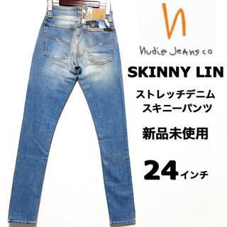ヌーディジーンズ(Nudie Jeans)のnudie jeans☆ストレッチデニム☆スキニーパンツ☆新品未使用☆(デニム/ジーンズ)