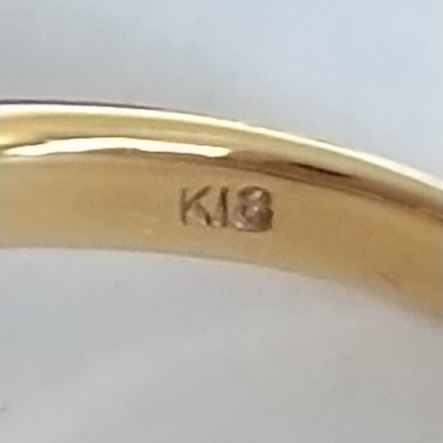 【専用です】ゴールドルチルクォーツリング K18 総重量6.2g レディースのアクセサリー(リング(指輪))の商品写真