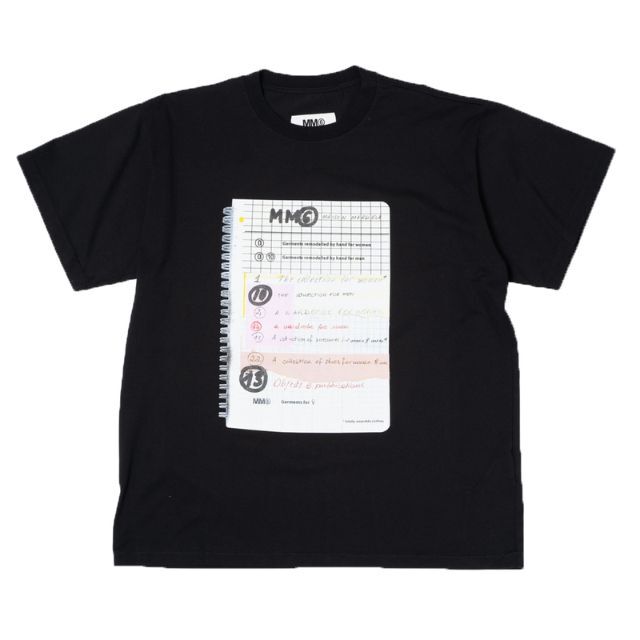 Tシャツ BLACK NOTEBOOK GRAPHIC T-SHIRT