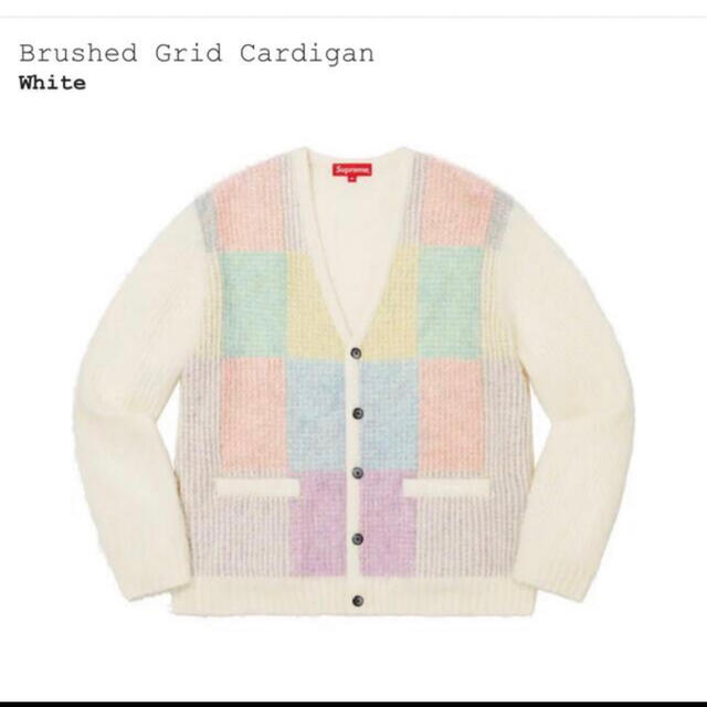 Supreme Brushed Grid Cardigan