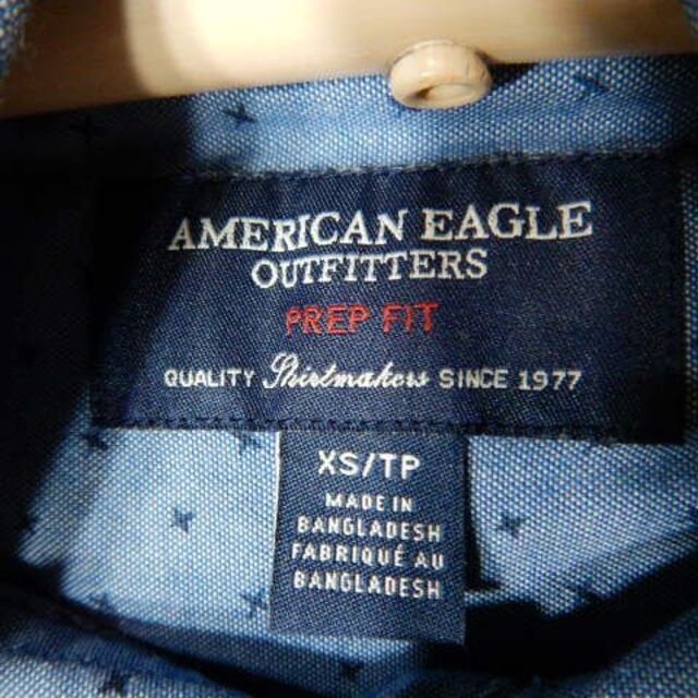 American Eagle(アメリカンイーグル)のo5274　アメリカン　イーグル　長袖　総柄　デザイン　ボタンダウン　シャツ メンズのトップス(シャツ)の商品写真