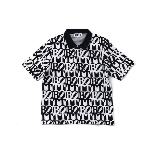 BoTT Square Logo S/S Jacquard Polo Black