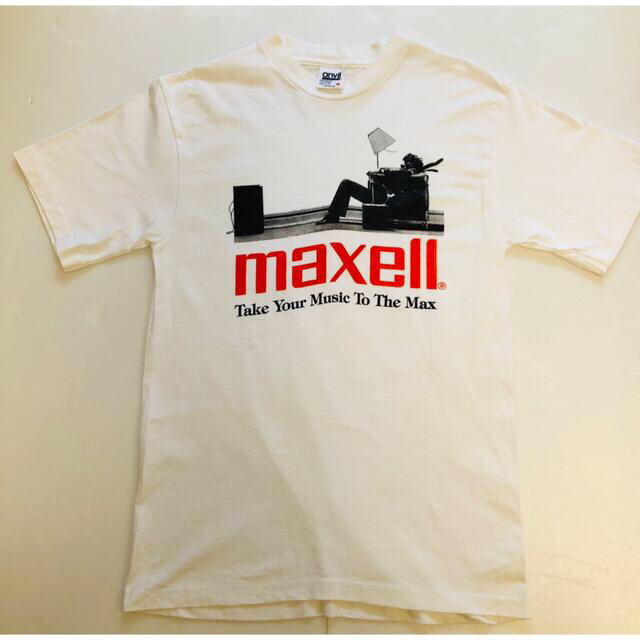 maxell(マクセル)のMaxell マクセル Ｔシャツ メイドインUS シングルステッチ メンズ M メンズのトップス(Tシャツ/カットソー(半袖/袖なし))の商品写真