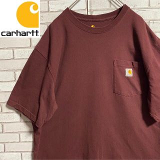 カーハート(carhartt)の90s 古着 カーハート ロゴタグ ポケットT ビッグシルエット ゆるだぼ(Tシャツ/カットソー(半袖/袖なし))