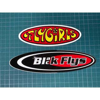 BLACK FLYS - ステッカー ブラックフライズ フライガールズ 2枚セット！☆送料無料♪