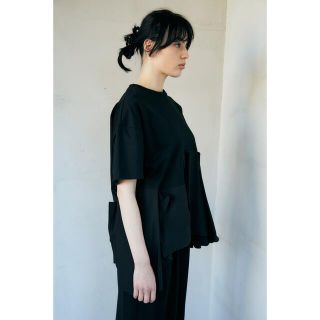 ☆新品タグ付き☆ エンフォルド　シルケット天竺 コンビフレアT SHIRT