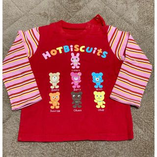 ホットビスケッツ(HOT BISCUITS)の【値下げ！hot biscuits】綿100% 90㎝　カットソー(Tシャツ/カットソー)