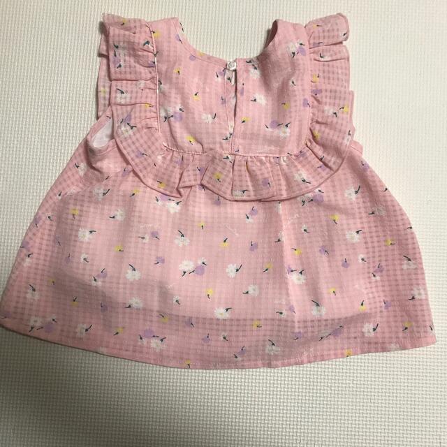 BeBe(ベベ)のBeBe KISSdrop 花柄 チュニック 100サイズ キッズ/ベビー/マタニティのキッズ服女の子用(90cm~)(Tシャツ/カットソー)の商品写真