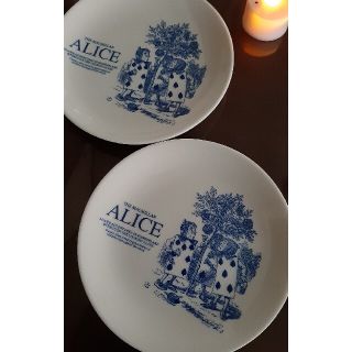 フシギノクニノアリス(ふしぎの国のアリス)のTHE MACMILLAN ALICE(マクミランアリス) 小皿   2枚(食器)