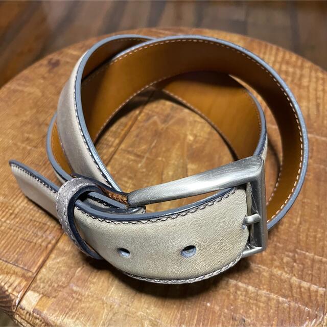 Anderson's(アンダーソンズ)のMAGNANNI Gray Patine Finish Leather Belt メンズのファッション小物(ベルト)の商品写真