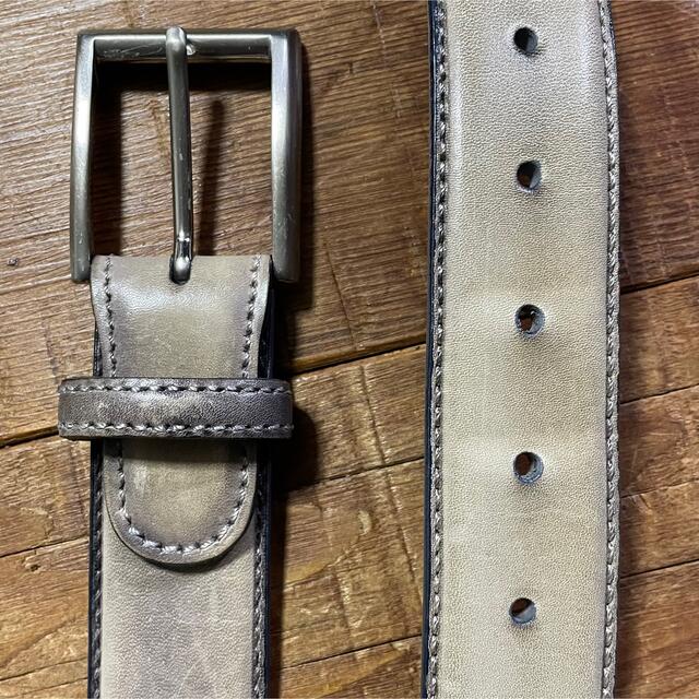 Anderson's(アンダーソンズ)のMAGNANNI Gray Patine Finish Leather Belt メンズのファッション小物(ベルト)の商品写真