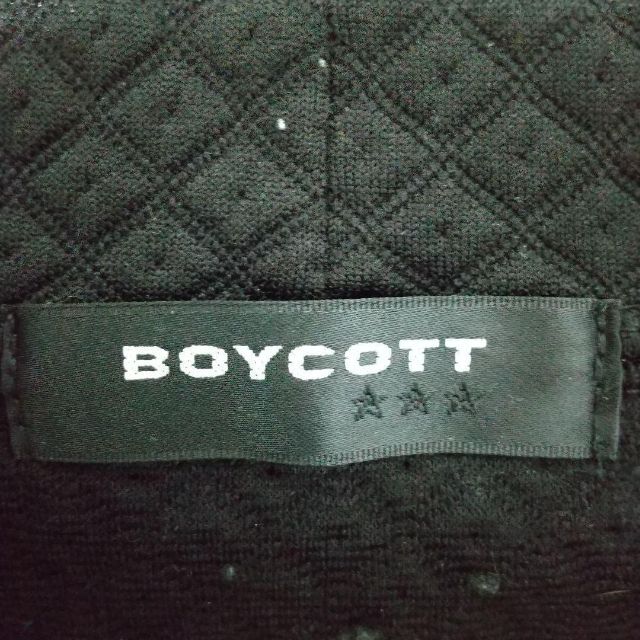 BOYCOTT(ボイコット)のボイコット BOYCOTT パーカー 厚手 サイズ3（L） 黒色 メンズのジャケット/アウター(ブルゾン)の商品写真