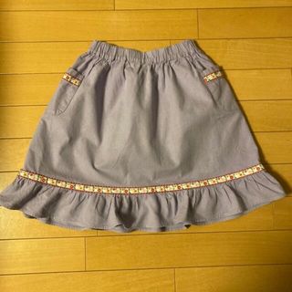 ナナチ。様専用　キッズスカート3点セット(パープル・水玉・オレンジ) (スカート)