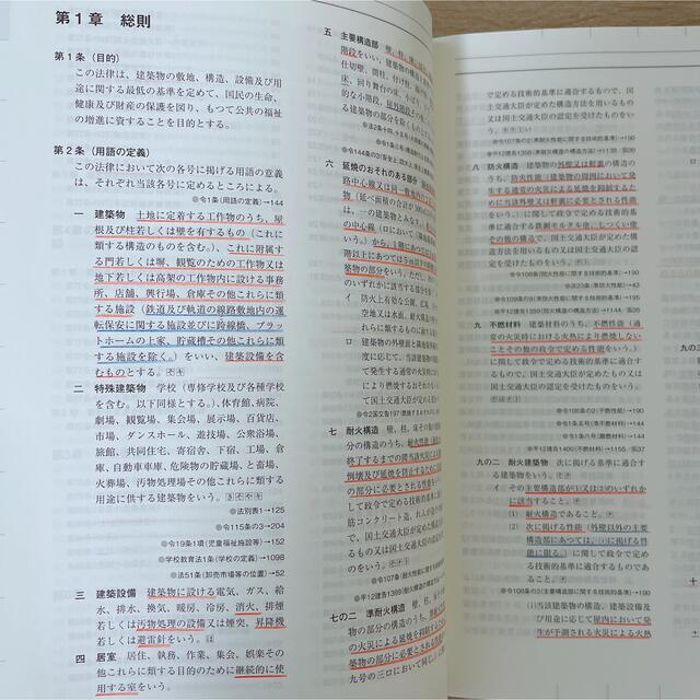 【即日発送】令和4年 2022年 建築関係法令集 線引き済 一級建築士 総合資格