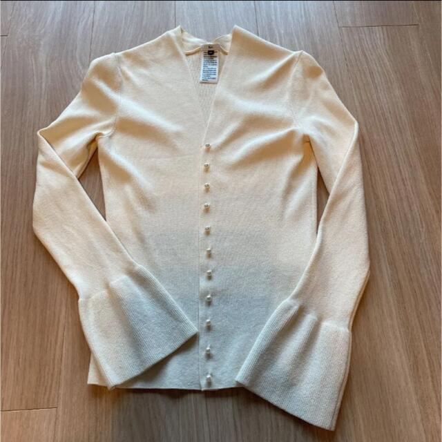 DOUBLE STANDARD CLOTHING - 【美品】Sov.♡パールボタンVネック