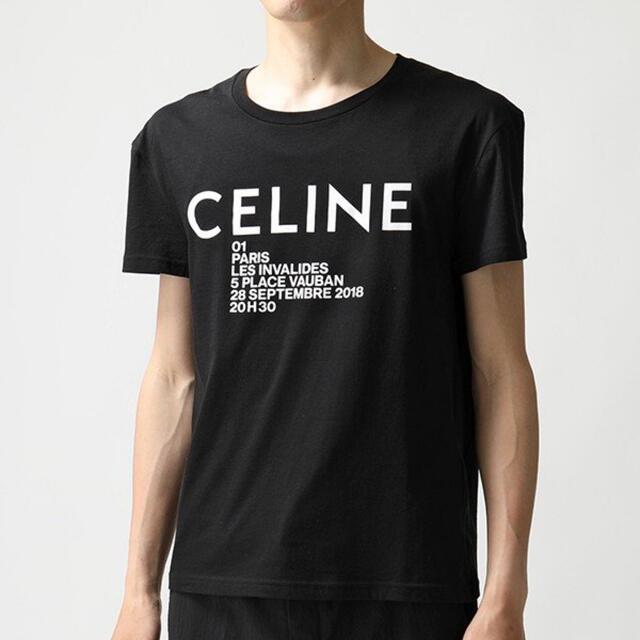 希少 セリーヌ ロゴTシャツ celine