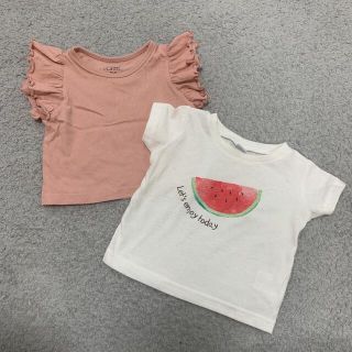 ニシマツヤ(西松屋)のトップス２枚セット(Ｔシャツ)