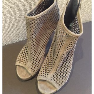 スリーワンフィリップリム(3.1 Phillip Lim)のグレー スウェードヒール【25日まで出品】(ハイヒール/パンプス)