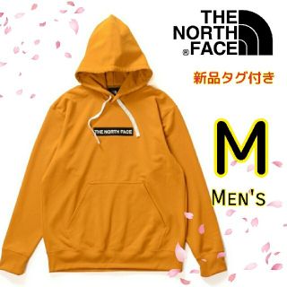 ザノースフェイス(THE NORTH FACE)のノースフェイス 長袖 パーカー シンプル M マスタード イエロー 刺繍ロゴ(パーカー)