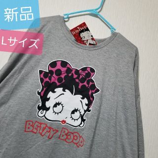 新品 ベティー ロンT BETTY BOOP ワンピース US古着 顔 シャツ(ミニワンピース)