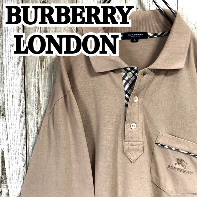 BURBERRY(バーバリー)のバーバリーロンドン ワンポイント ロゴ刺繍 胸ポケット 長袖 ポロシャツ メンズのトップス(ポロシャツ)の商品写真