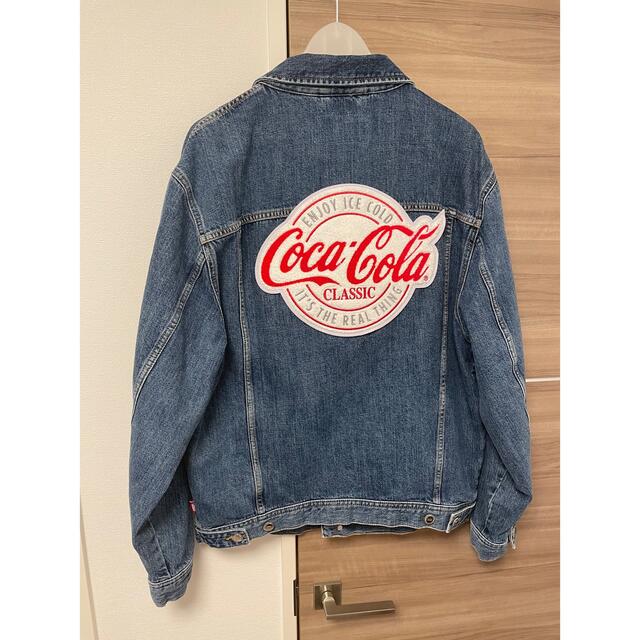 kith coca cola コカコーラ デニムジャケット L メンズのジャケット/アウター(Gジャン/デニムジャケット)の商品写真