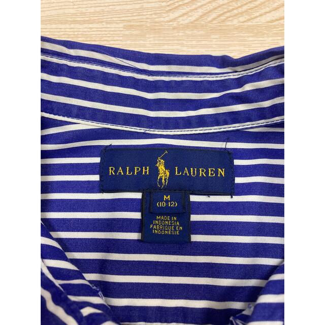 POLO RALPH LAUREN(ポロラルフローレン)の【みーたん様専用】ラルフローレン　ストライプシャツ Ｍ10-12 キッズ/ベビー/マタニティのキッズ服男の子用(90cm~)(その他)の商品写真