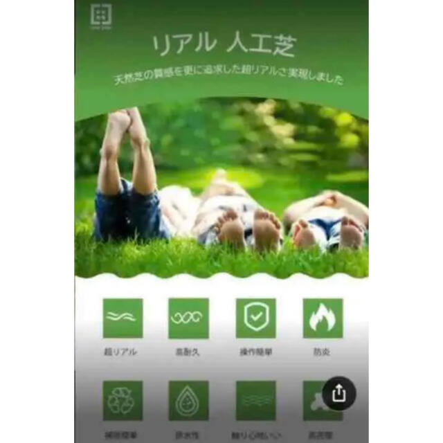 人工芝 ロール リアル 1m×10m 芝丈35mm 密度2倍 高耐久 固定ピン付の