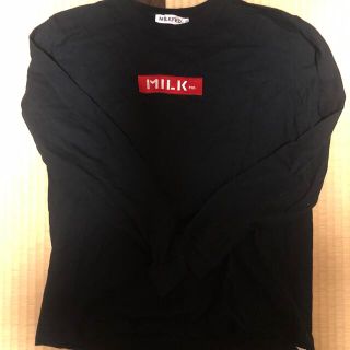 ミルクフェド(MILKFED.)のミルクフェド　黒　長袖Ｔシャツ　S(Tシャツ(長袖/七分))