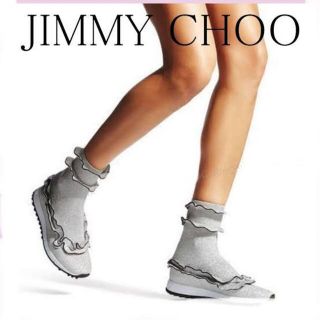 ジミーチュウ(JIMMY CHOO)の期間限定値下げ　ジミーチュウ   新品　EUGENE スニーカー　37サイズ(スニーカー)