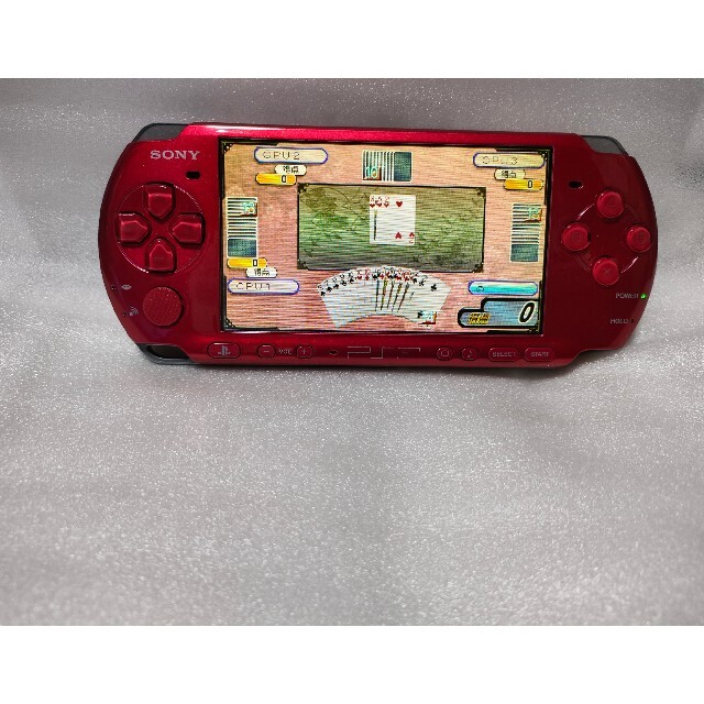 PSP3000レッド エンタメ/ホビーのゲームソフト/ゲーム機本体(携帯用ゲーム機本体)の商品写真