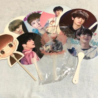 エクソ(EXO)のEXO チャニョル うちわ セット(アイドルグッズ)