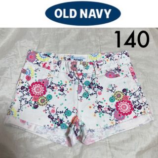 ギャップキッズ(GAP Kids)の１回着☆OLDNAVYボタニカルデニムショートパンツ140GAPH&Mユニクロ(パンツ/スパッツ)