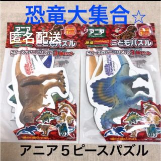 タカラトミー(Takara Tomy)のアニア　こどもパズル　恐竜　3種✖️2袋　計6種　新品未開封　知育(知育玩具)