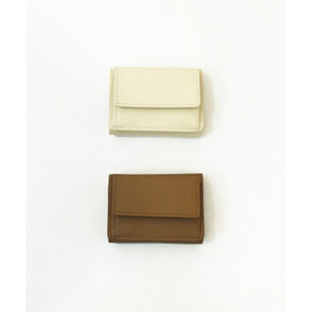 TODAYFUL Leather Mini Wallet -Beige