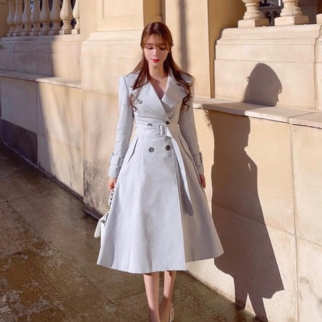 eimy istoire - Flare trench dress coat ワンピーストレンチコートの