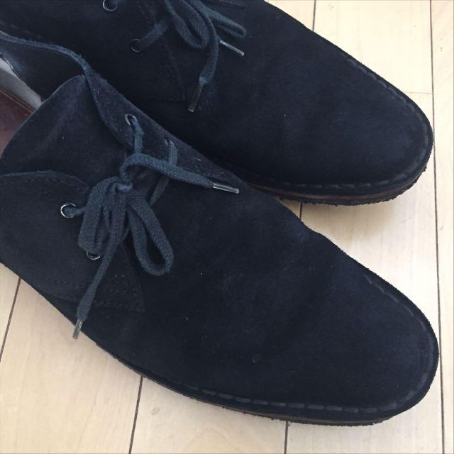 Clarks(クラークス)のClarks クラークス デザートブーツ ローカット 黒 本革 靴 26.5cm メンズの靴/シューズ(ブーツ)の商品写真