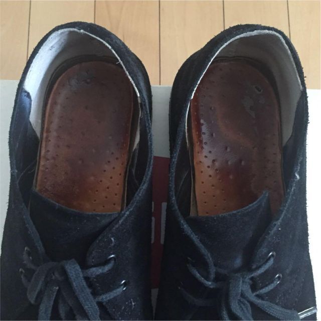 Clarks(クラークス)のClarks クラークス デザートブーツ ローカット 黒 本革 靴 26.5cm メンズの靴/シューズ(ブーツ)の商品写真