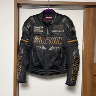 シンプソン(SIMPSON)のSIMPSON メッシュライディングジャケット Mサイズ(ライダースジャケット)