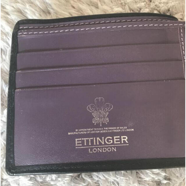 ETTINGER エッティンガー ST141J紫 二つ折り財布 サイフ 小銭入れ