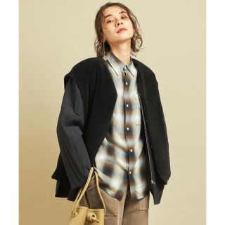 ビューティアンドユースユナイテッドアローズ(BEAUTY&YOUTH UNITED ARROWS)のBEAUTY & YOUTH ボア×キルティングジャケット (ブルゾン)