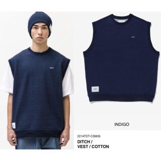 ダブルタップス(W)taps)のINDIGO L 22SS WTAPS DITCH / VEST / COTT(ベスト)