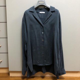 プラージュ(Plage)のplage プラージュ サテンシャツ キャプラ 美品(シャツ/ブラウス(長袖/七分))