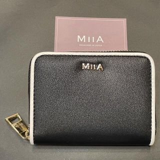 ミーア(MIIA)のMIIAスキミング防止コインケース付きカードケースピアノブラック(名刺入れ/定期入れ)