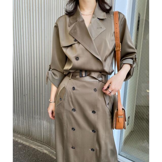 ロングワンピース/マキシワンピースタグ付き 3WAY TRENCH DRESS