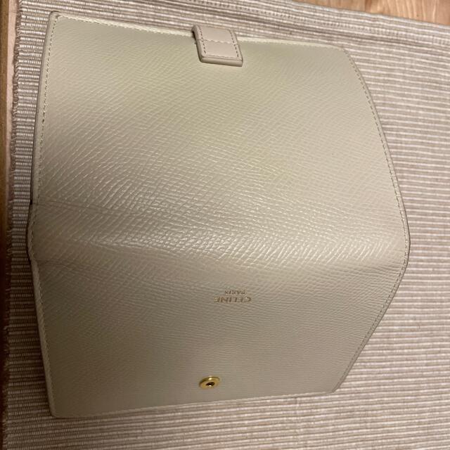 セリーヌ CELINE 財布 二つ折りミディアムストラップ ウォレットベージュ系