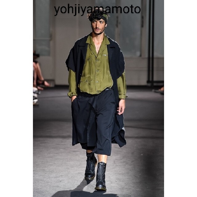 Yohji Yamamoto(ヨウジヤマモト)の★極美品 ウールギャバ 19ss ラップパンツ yohjiyamamoto メンズのパンツ(ショートパンツ)の商品写真