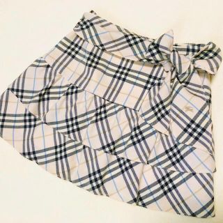 バーバリーブルーレーベル(BURBERRY BLUE LABEL)のBURBERRY  BLUE  LABEL  ☆  ティアード スカート ‼︎(ミニスカート)