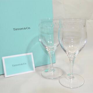 TIFFANY&Co. フローレット ワイングラス 2客セット ｶﾞﾗｽ　新品